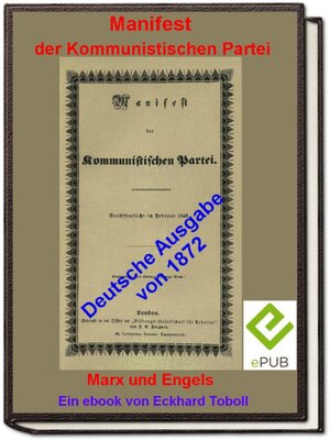 cover image of "Manifest der Kommunistischen Partei" (deutsche Ausgabe 1872)